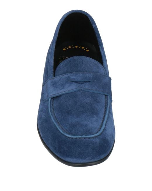 Doucal's Blue Loafers Leather for men