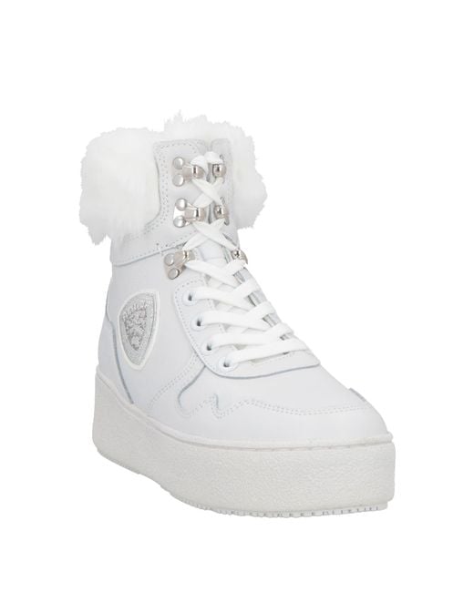 Blauer White Stiefelette