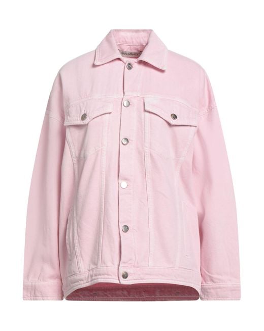 hinnominate Pink Denim Outerwear Cotton
