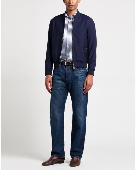 Luigi Borrelli Napoli Blue Jacket for men