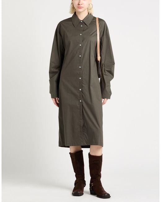 Acne Brown Midi Dress