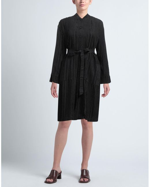 Pierantonio Gaspari Black Mini Dress Viscose