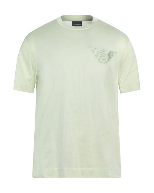Emporio Armani Green T-Shirt Cotton for men