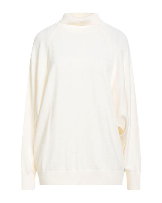 Ottod'Ame White Rollkragenpullover