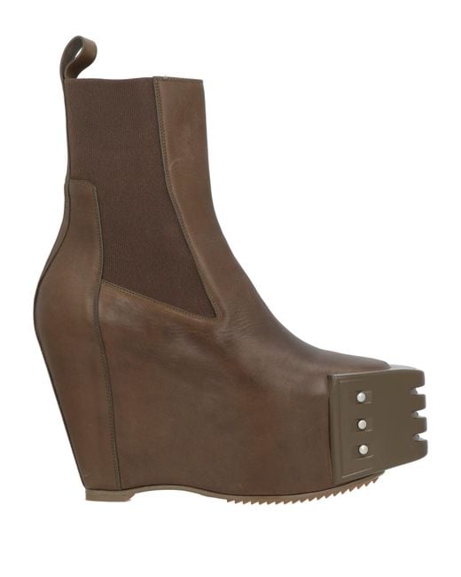 Rick Owens Brown Ankle Boots for men