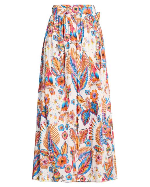 CONNOR & BLAKE White Maxi Skirt Cotton
