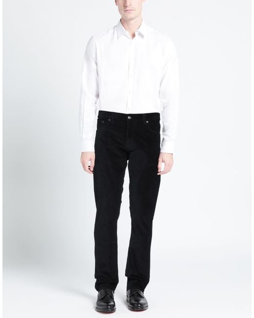 Dondup Black Pants Cotton, Elastane for men