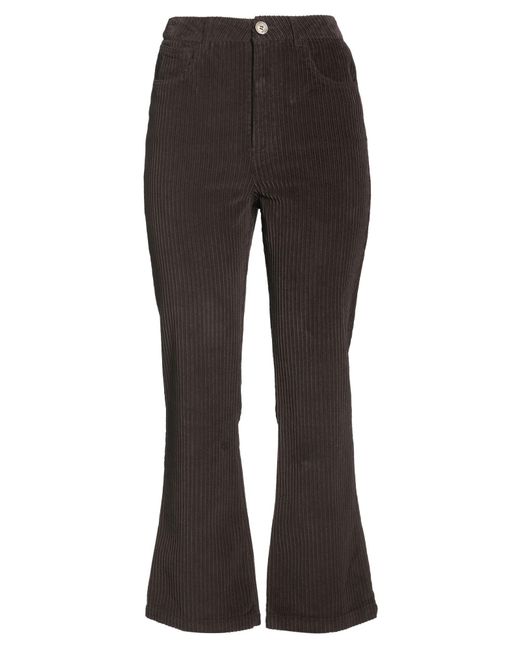 Maliparmi Gray Pants Cotton, Elastane