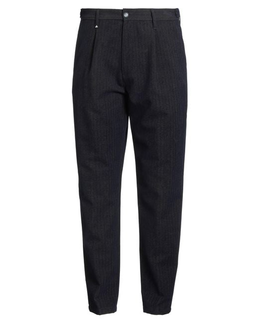 Berna Blue Midnight Pants Polyester, Viscose, Elastane for men