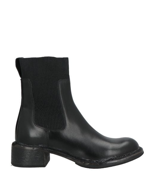 Moma Black Ankle Boots Calfskin