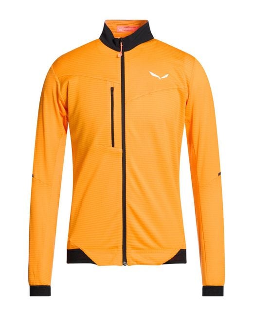 Salewa Orange Pedroc Pl 2 Jacket Recycled Polyester, Elastane for men