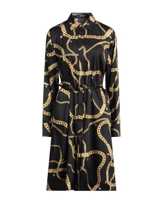 Versace Black Midi-Kleid
