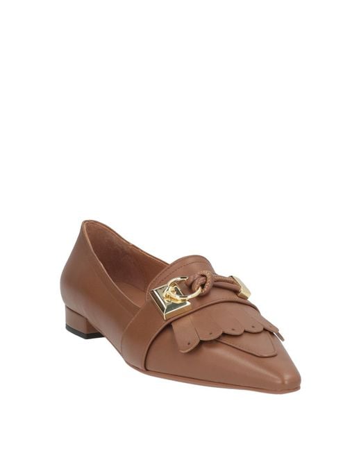 Frau Brown Loafers Leather
