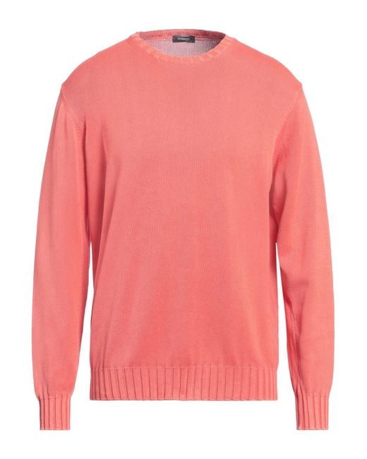 Rossopuro Pink Sweater Cotton for men