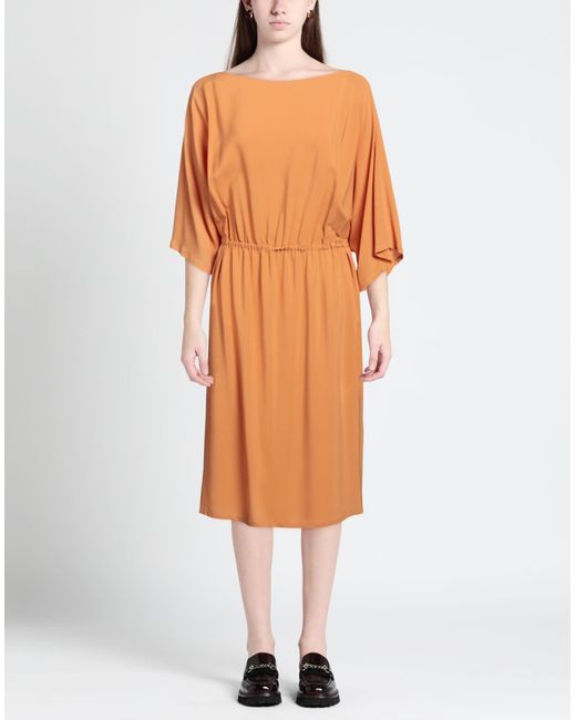 Grifoni Orange Midi Dress