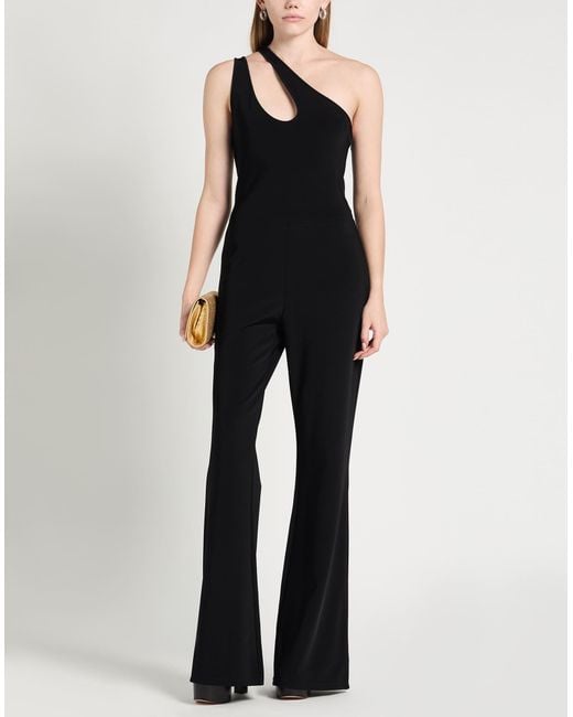 Pinko Black Jumpsuit Polyamide, Viscose, Elastane