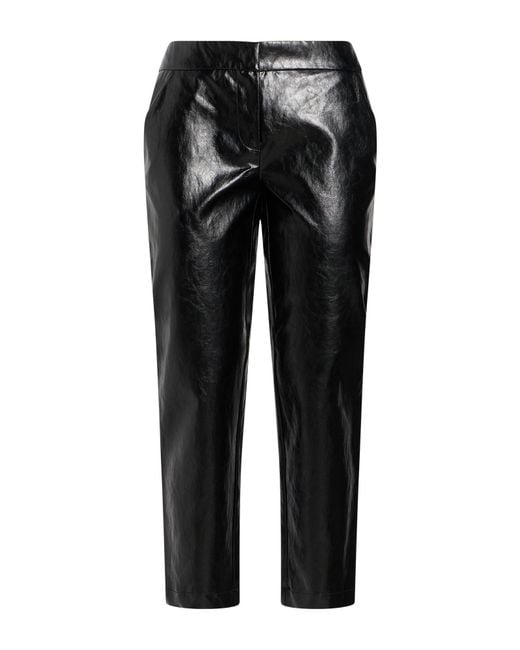 Carla G Black Pants Polyurethane, Viscose, Polyester, Cotton, Metal Fiber