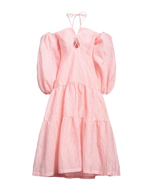 ALÉMAIS Pink Midi-Kleid