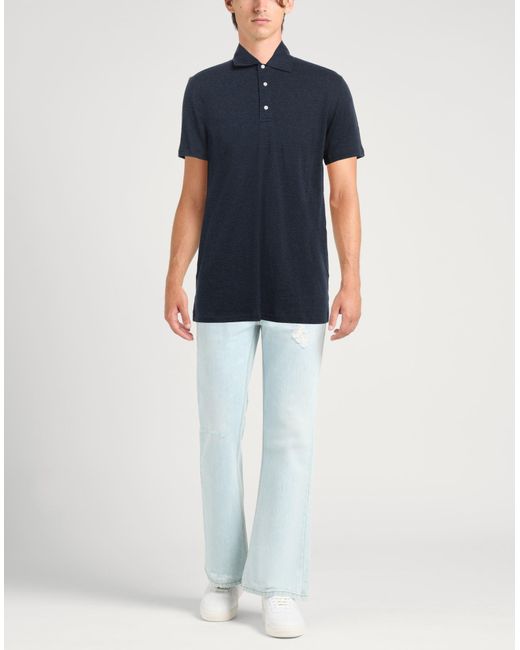 Isaia Poloshirt in Blue für Herren