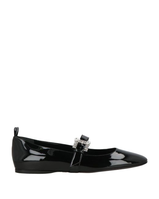 Sergio Rossi Black Ballet Flats