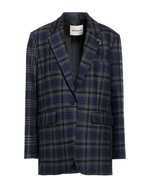 Ottod'Ame Blue Blazer Wool, Polyester, Viscose, Elastane
