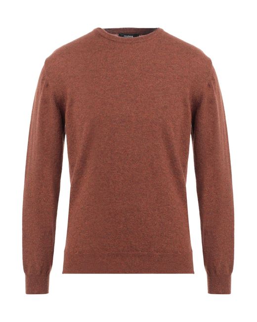 Alpha Studio Brown Jumper for men