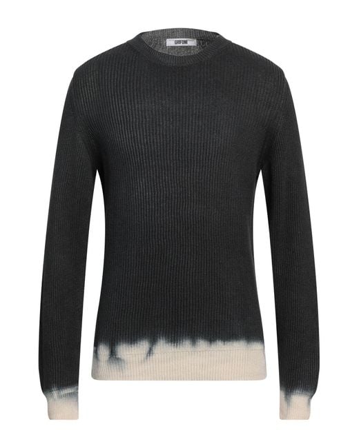 Grifoni Black Steel Sweater Linen, Cotton for men