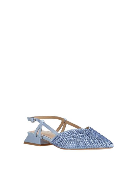 Alma En Pena. Blue Ballet Flats