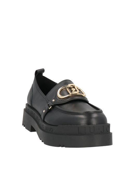 Liu Jo Black Loafers Leather