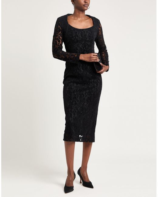Clips Black Midi-Kleid
