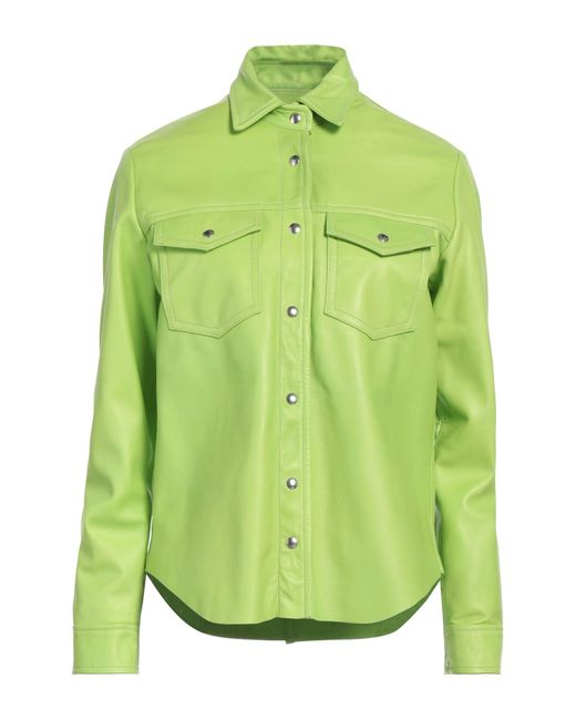 Giorgio Brato Green Acid Shirt Soft Leather