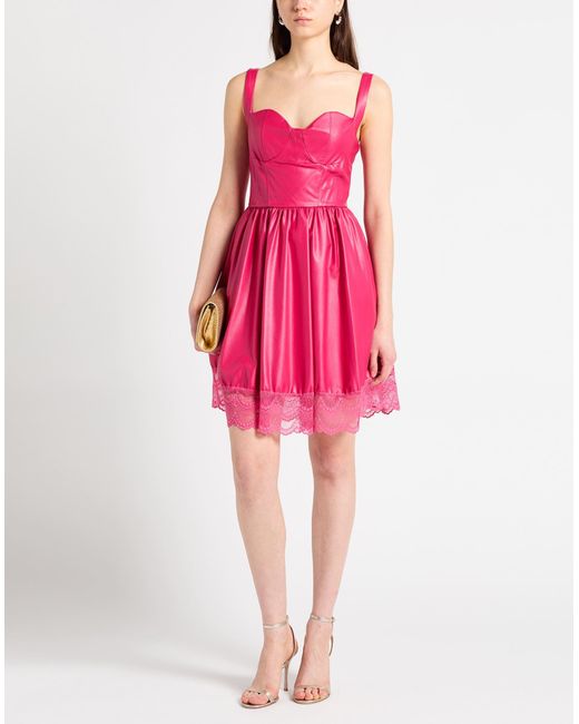 Marc Ellis Pink Fuchsia Mini Dress Polyester