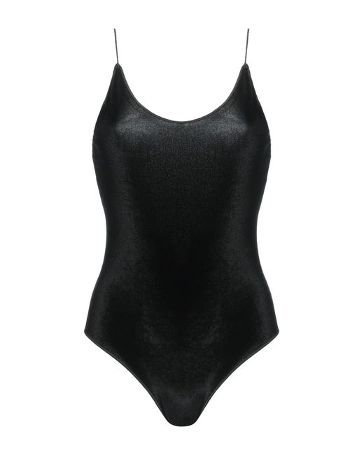 Oseree Black One-piece Swimsuit