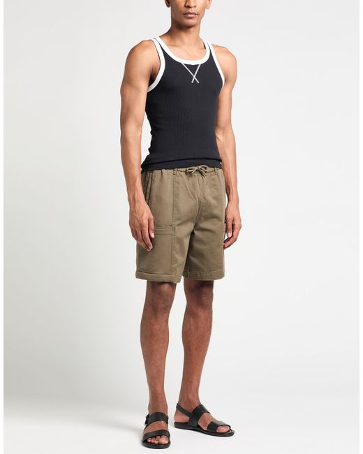 ARMANI EXCHANGE Green Denim Shorts for men