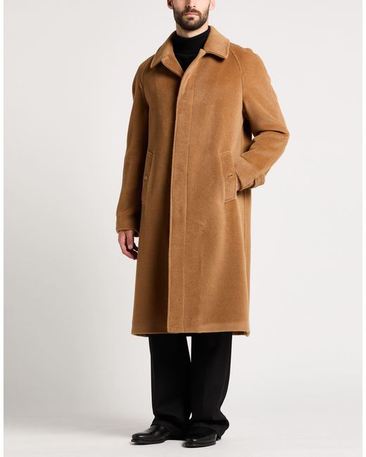 Lardini Brown Coat Virgin Wool for men