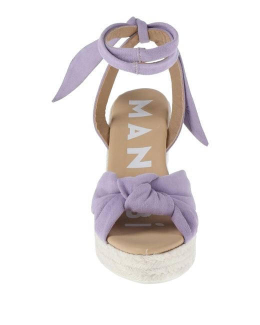 Manebí Pink Lilac Espadrilles Leather