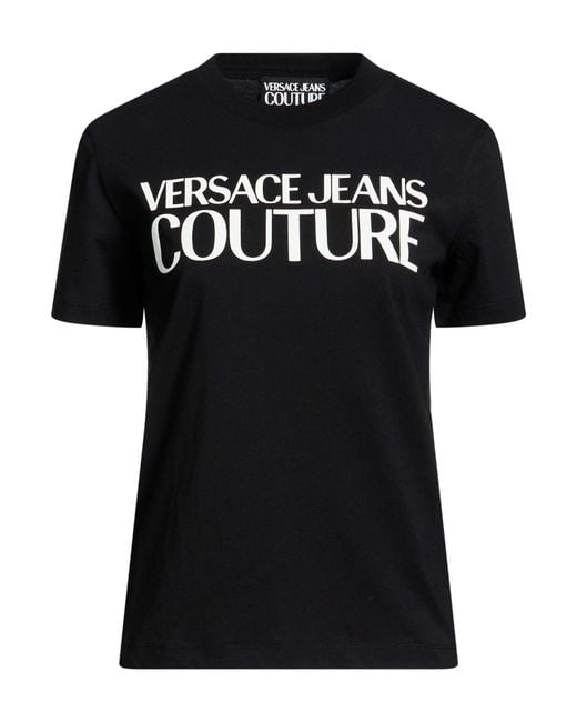Versace Jeans Couture Black T-Shirt Cotton