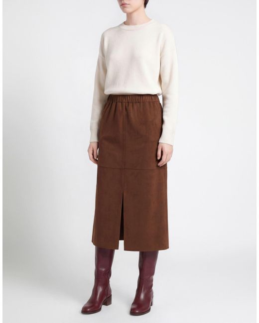 Pennyblack Brown Midi Skirt