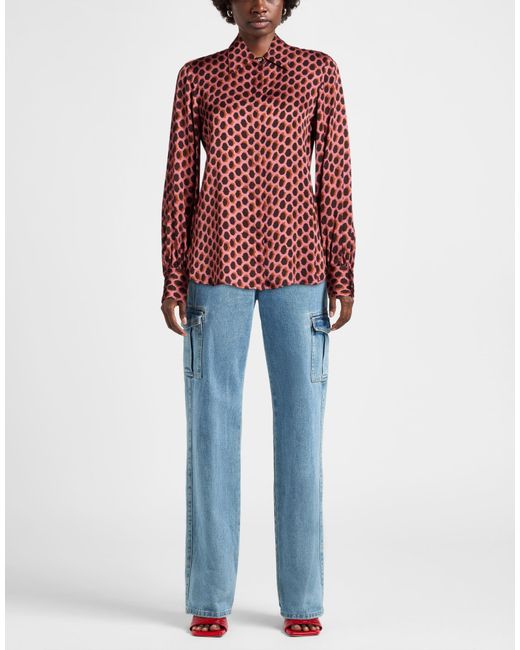 Ottod'Ame Red Caring Shirt Viscose