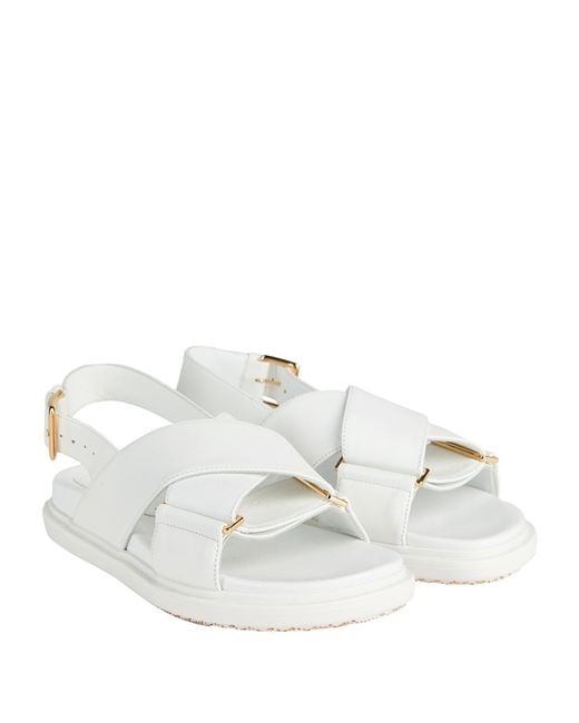 Marni White Sandale