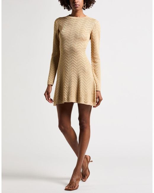 Missoni Natural Mini Dresses