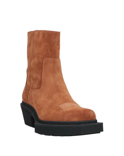 Vetements Brown Ankle Boots for men