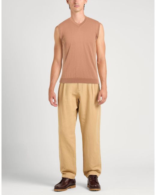 Bellwood Brown Camel Sweater Cotton for men