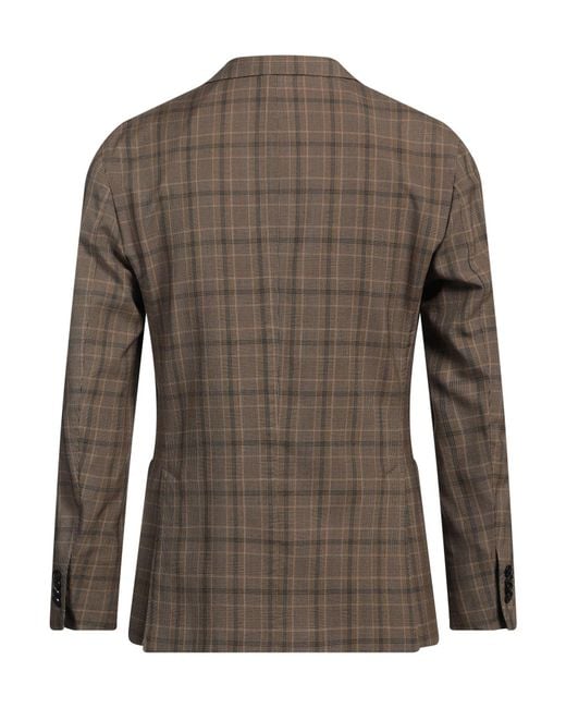 Boglioli Brown Blazer Virgin Wool for men