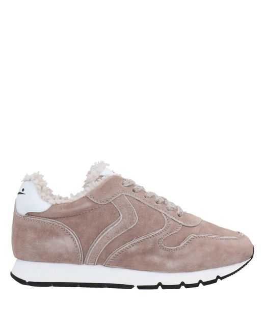 Voile Blanche Gray Khaki Sneakers Soft Leather, Shearling