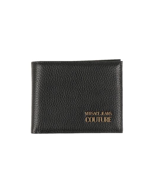 Versace Black Wallet Bovine Leather for men