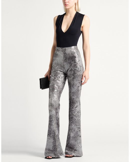 Iceberg Gray Pants Polyester, Elastane