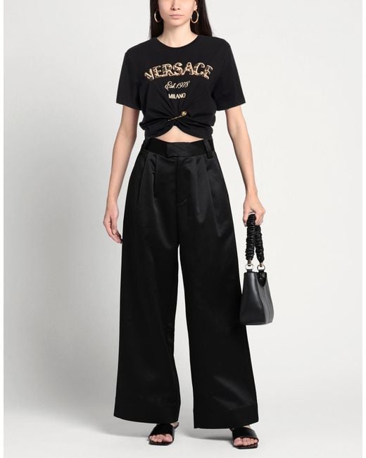 Versace Black T-Shirt Cotton
