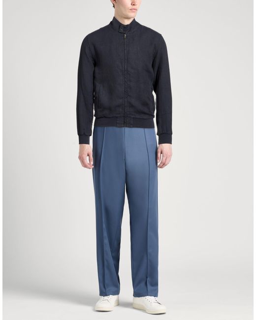 120% Lino Blue Jacket Linen for men