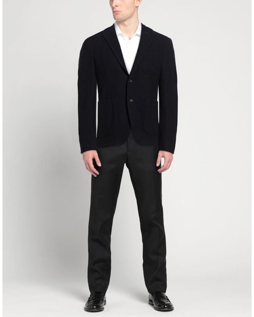 Montedoro Blue By Slowear Midnight Blazer Virgin Wool, Cotton, Polyamide, Elastane for men